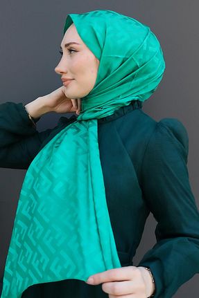 شال آبی زنانه پنبه ای GİYZAMİLA - کد 931157292