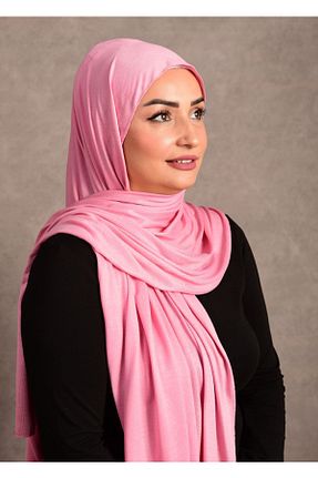 شال صورتی زنانه ویسکون Şalcenneti.com - کد 894898032