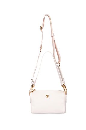 کیف پستچی سفید زنانه چرم مصنوعی U.S. Polo Assn. - کد 894895528