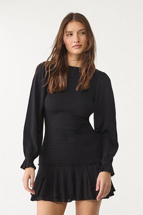 لباس مشکی زنانه بافتنی Stradivarius - کد 894897099