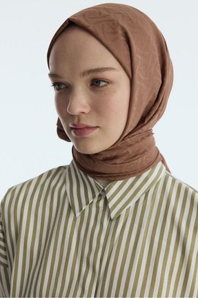 شال قهوه ای زنانه cs camellia scarf - کد 894887565