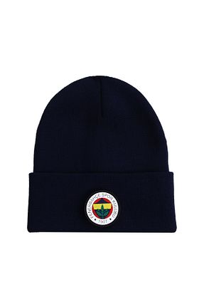 کلاه پشمی سرمه ای زنانه پنبه ای Fenerbahçe - کد 894894560