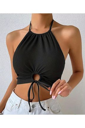 بلوز مشکی زنانه ساده QUEENSTOWN - کد 894920839