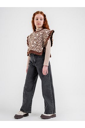 شلوار طوسی بچه گانه بافتنی Civil Girls - کد 849930405