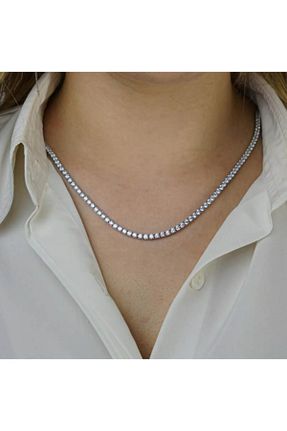 گردنبند نقره طوسی زنانه 925 عیار MODA925 - کد 894985250