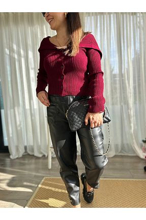 شلوار مشکی زنانه پاچه تنگ Burcu Özpıranga - کد 894994996