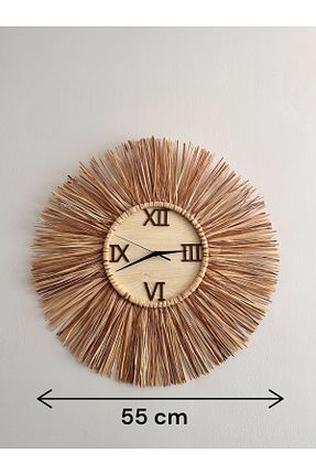 ساعت دیواری بژ 55 x 55 KorFam - کد 895004060