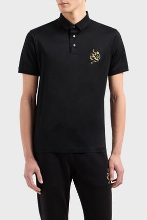 پولوشرت مشکی مردانه Liyosel Emporio Armani - کد 896526488