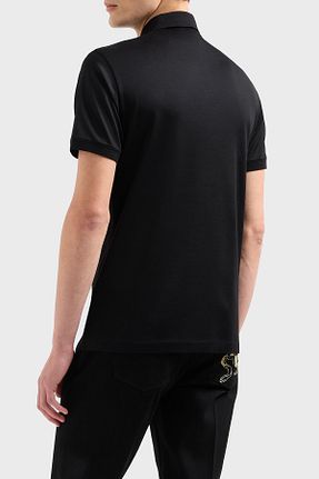 پولوشرت مشکی مردانه Liyosel Emporio Armani - کد 896526556