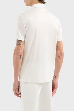 پولوشرت سفید مردانه Liyosel Emporio Armani - کد 896526621