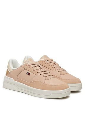 کفش اسنیکر صورتی زنانه بند دار Tommy Hilfiger - کد 896481583