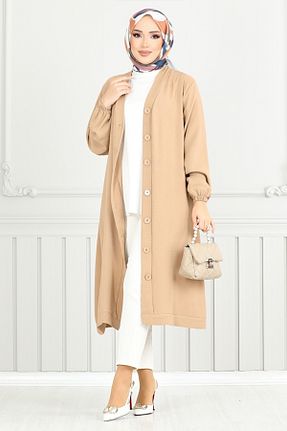 کلاه و ابایا قهوه ای زنانه مخلوط پلی استر ModaMerve - کد 896544365