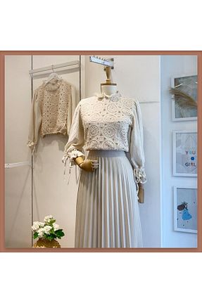 پیراهن بژ زنانه Fitted Faya Boutique - کد 895049153