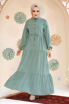 لباس حجاب سبز زنانه رگولار Neva Style - کد 895057576