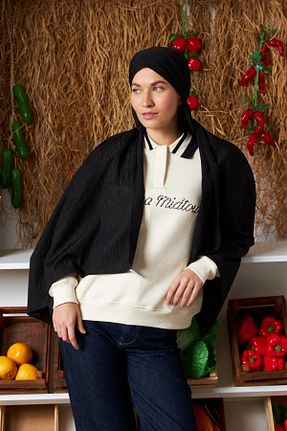 شال مشکی زنانه پنبه ای MİRSOY SCARF - کد 895116057
