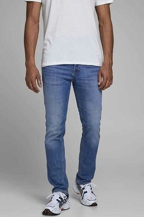 شلوار جین آبی مردانه پنبه ای Jack & Jones - کد 895126851