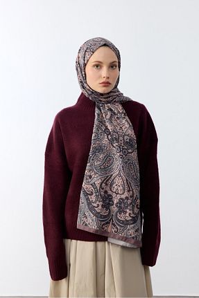 شال قهوه ای مردانه پنبه پلی استر MİRSOY SCARF - کد 895142972