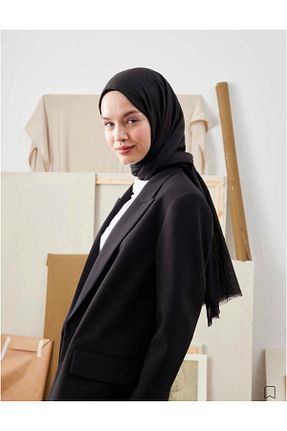 شال مشکی زنانه پنبه ای Azze - کد 895150341