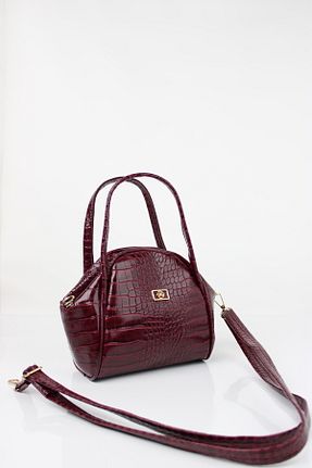 کیف دستی زرشکی زنانه ابعاد کوچک mossi - کد 895147790