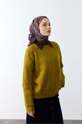 شال قهوه ای زنانه پنبه پلی استر MİRSOY SCARF - کد 895148990