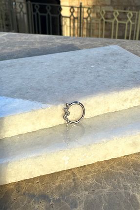 پیرسینگ طوسی زنانه MOONİ ACCESSORİES - کد 895172062