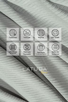 کاور مبل طوسی Şönil Latuda Home - کد 895180969