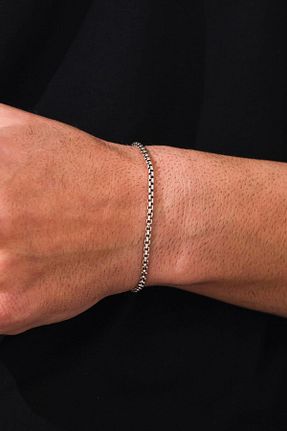 دستبند نقره مردانه 925 عیار Tmt Silver - کد 895178830