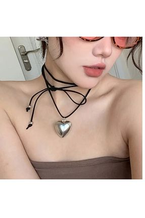 گردنبند جواهر طوسی زنانه mos&more - کد 895190720