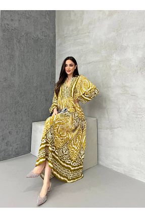 لباس حجاب سبز زنانه اورسایز PREMİER VİE - کد 895195667