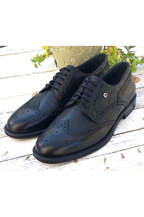 کفش کلاسیک مشکی مردانه چرم خالص Pierre Cardin - کد 895215664