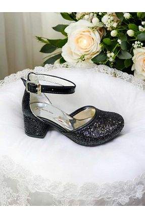 کفش مجلسی مشکی بچه گانه پاشنه ضخیم PATİK BEBE - کد 806624148