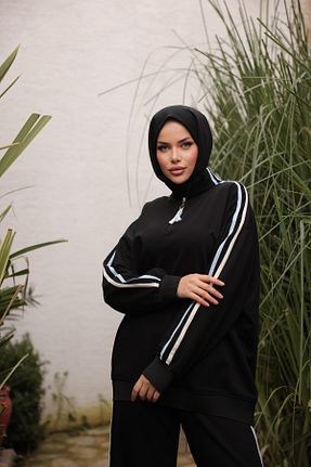 ست گرمکن حجاب مشکی زنانه رگولار MİMİ Luxury Wear - کد 896594165