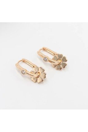 گوشواره جواهر طلائی زیرکن MOD10 - کد 895242492