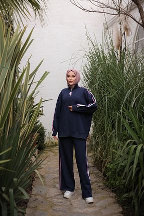 ست گرمکن حجاب سرمه ای زنانه رگولار MİMİ Luxury Wear - کد 896594764