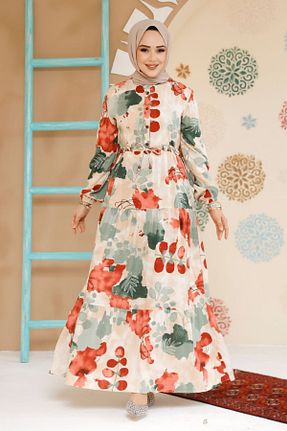 لباس حجاب قرمز زنانه رگولار Neva Style - کد 895255540
