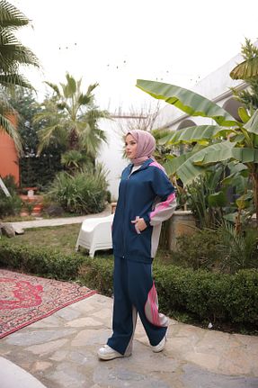 ست کرمکن اسپرت سرمه ای زنانه پلی استر MİMİ Luxury Wear - کد 896632172