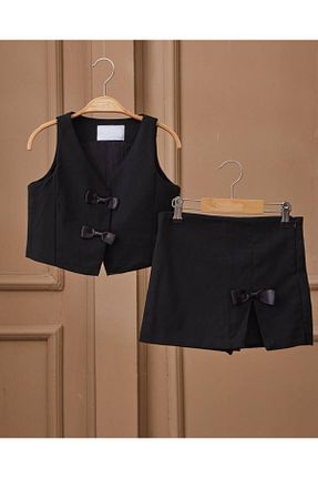 ست بالاتنه و پائین تنه مشکی بچه گانه بافت Lolliboomkids - کد 895247391