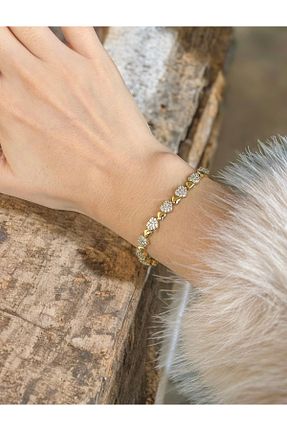 دستبند استیل (فولاد) زرد زنانه روکش طلا XUPING JEWELRY - کد 895292933