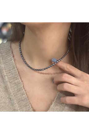 گردنبند مروارید سفید مروارید آب شیرین Jewstone Accessories - کد 895293257