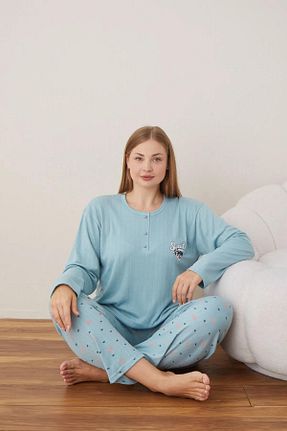 ست لباس راحتی سبز زنانه ساده lindros - کد 895299271