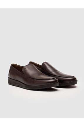 کفش کژوال قهوه ای مردانه چرم خالص Cabani - کد 3262200