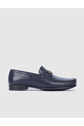 کفش کژوال سرمه ای مردانه چرم خالص Cabani - کد 2902486