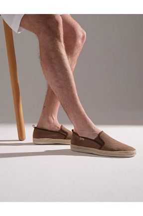 کفش اسپادریل قهوه ای مردانه پارچه ای Cabani - کد 648412867