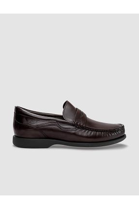 کفش کژوال قهوه ای مردانه چرم خالص Cabani - کد 803977168