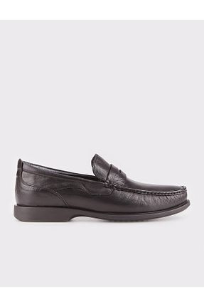 کفش کژوال مشکی مردانه چرم خالص Cabani - کد 366252030