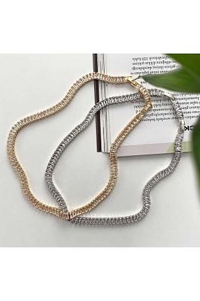 گردنبند استیل ( فولاد ) طوسی زنانه استیل ضد زنگ Wibex accessory - کد 895332745