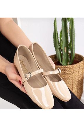 بابت بژ زنانه چرم مصنوعی Ayakkabı Ülkesi - کد 895235552
