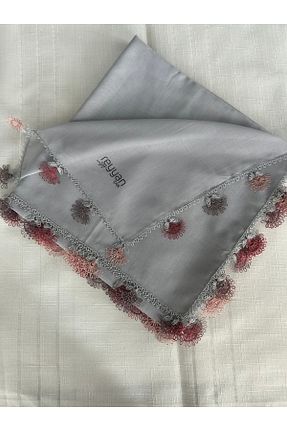 روسری طوسی %100 پنبه REYYAN - کد 896782180