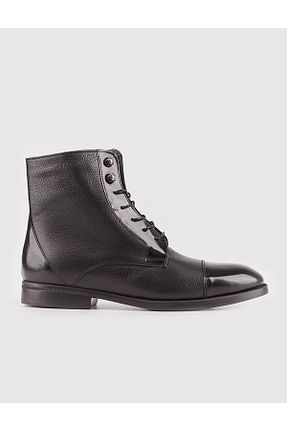 بوت / نیم بوت مشکی مردانه چرم خالص Cabani - کد 93914136