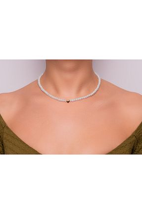 گردنبند جواهر طلائی زنانه شیشه BİG SHİNE JEWELLERY - کد 894289224